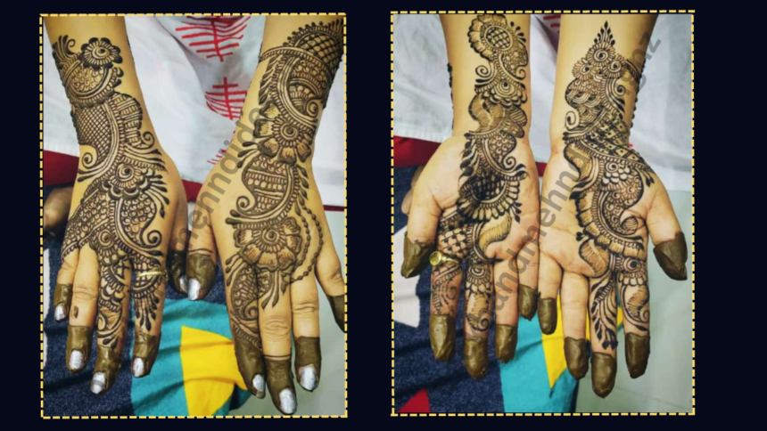 Stylish Back Hand Mehndi Design